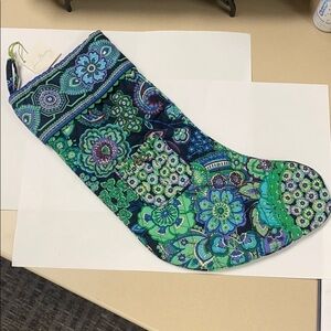 Vera Bradley Christmas Stocking Blue Rhapsody